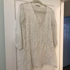 Gretchen Scott Hand-Embroidered Tunic Copacabana
